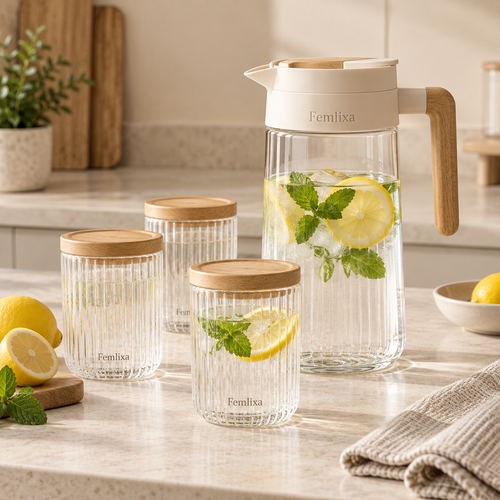 Femlixa Seren Glass Carafe & Tumbler Set