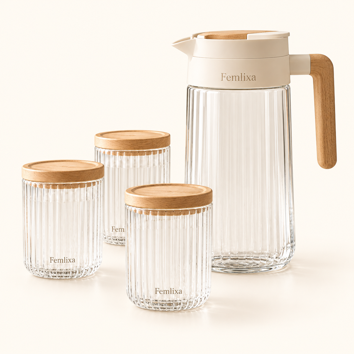 Femlixa Seren Glass Carafe & Tumbler Set