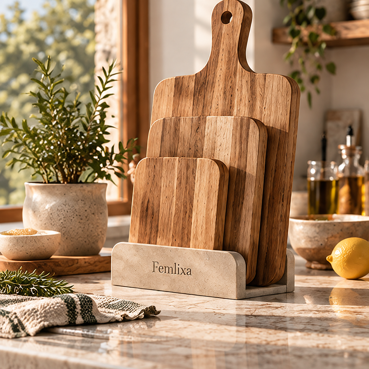 Femlixa Terra Acacia Cutting Board Set